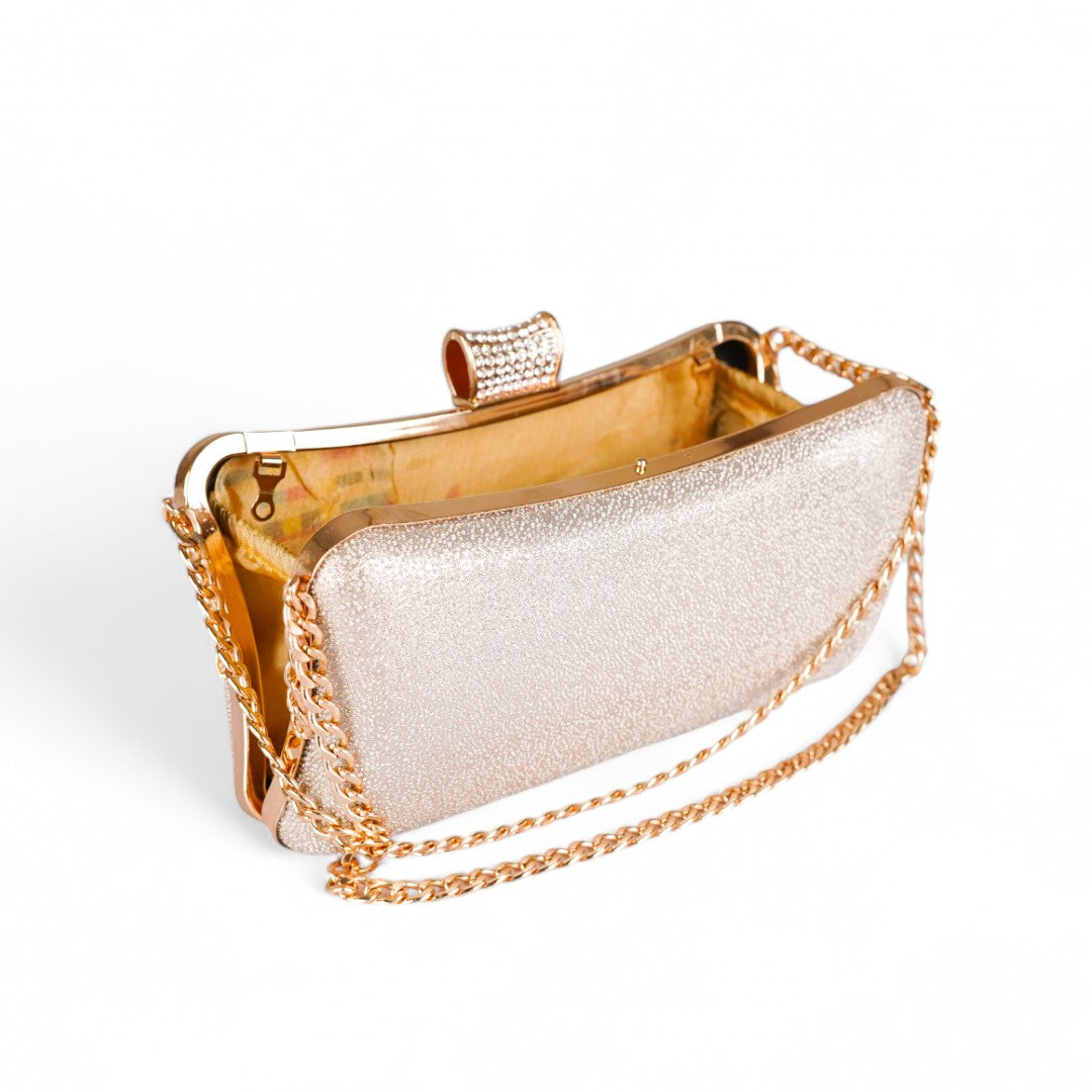 Silver Splash Clutch