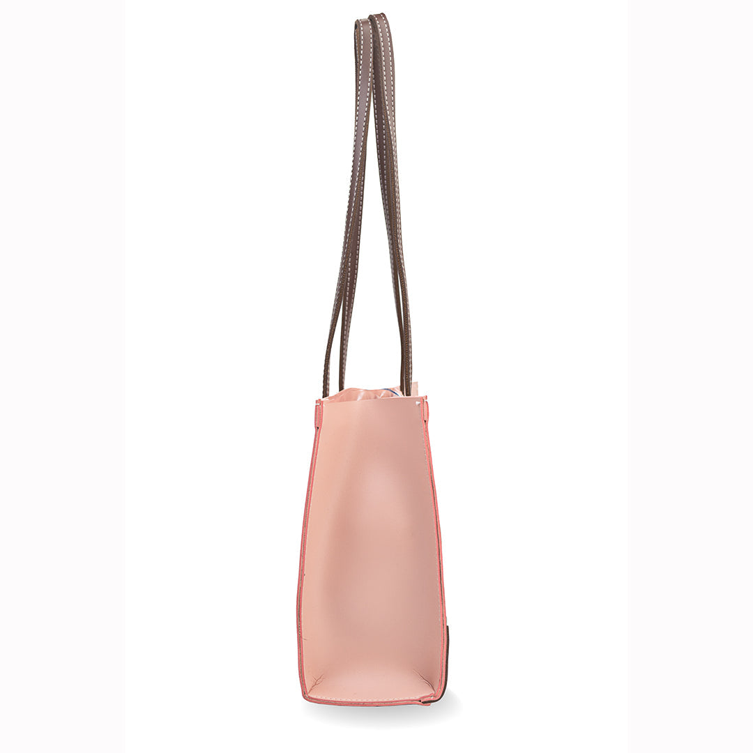 Tea Green Pink Baguci Tote Bag
